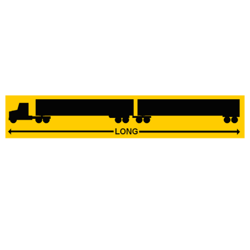 Reflective Long Banner for Long Commercial Vehicle - 